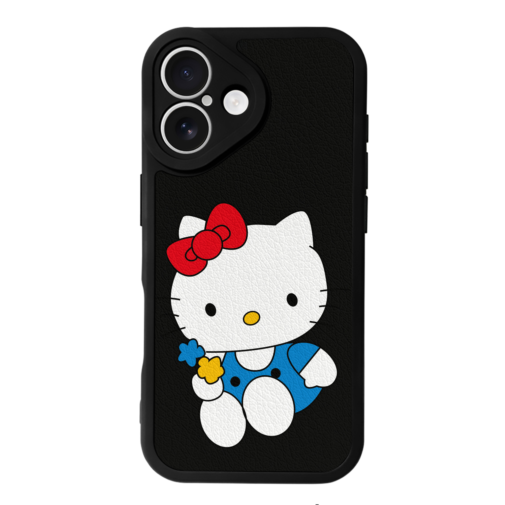 （画像用） Hello Kitty ハローキティ 【iPhone 16シリーズ対応】シリコンスマホケース（レザー調） 材質：シリコン